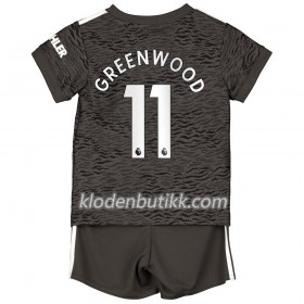 Manchester United Greenwood 11 Barn Bortedraktsett 2020-2021 Kortermet (+ Korte bukser)